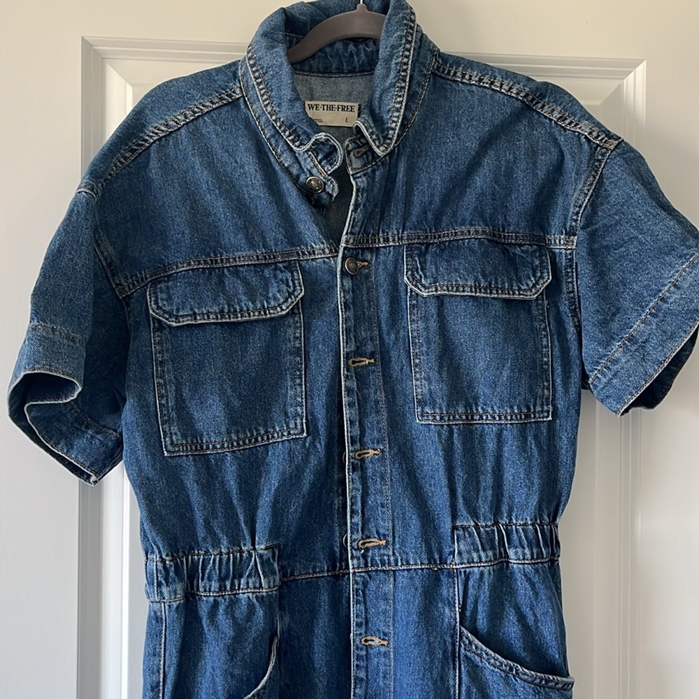We The Free Jean one-piece jumpsuit Free People - Picture 2 of 7